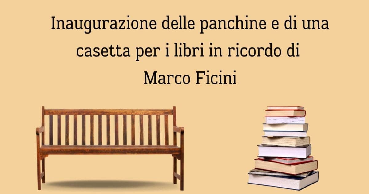 Orentano: Inaugurazione panchine per Marco Ficini