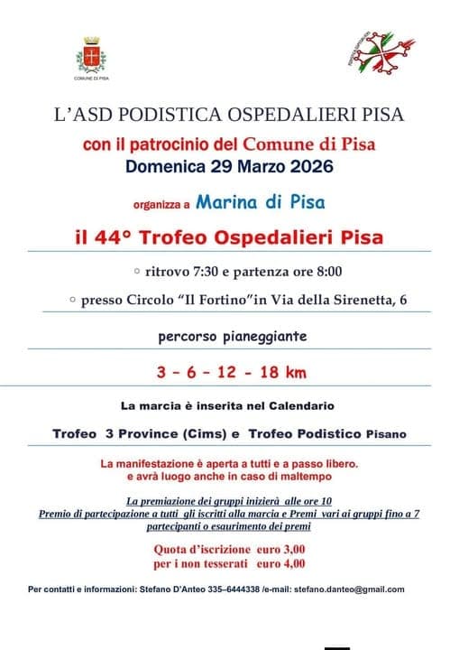 Weekend di Corsa a Marina di Pisa