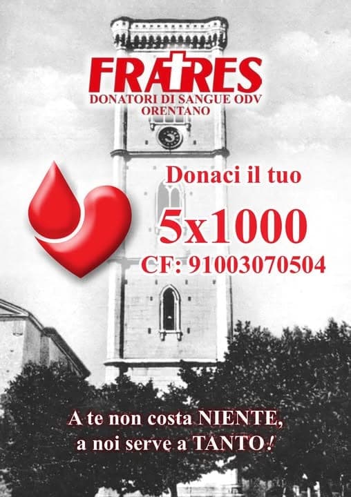 Fratres Orentano: Dona il tuo 5x1000