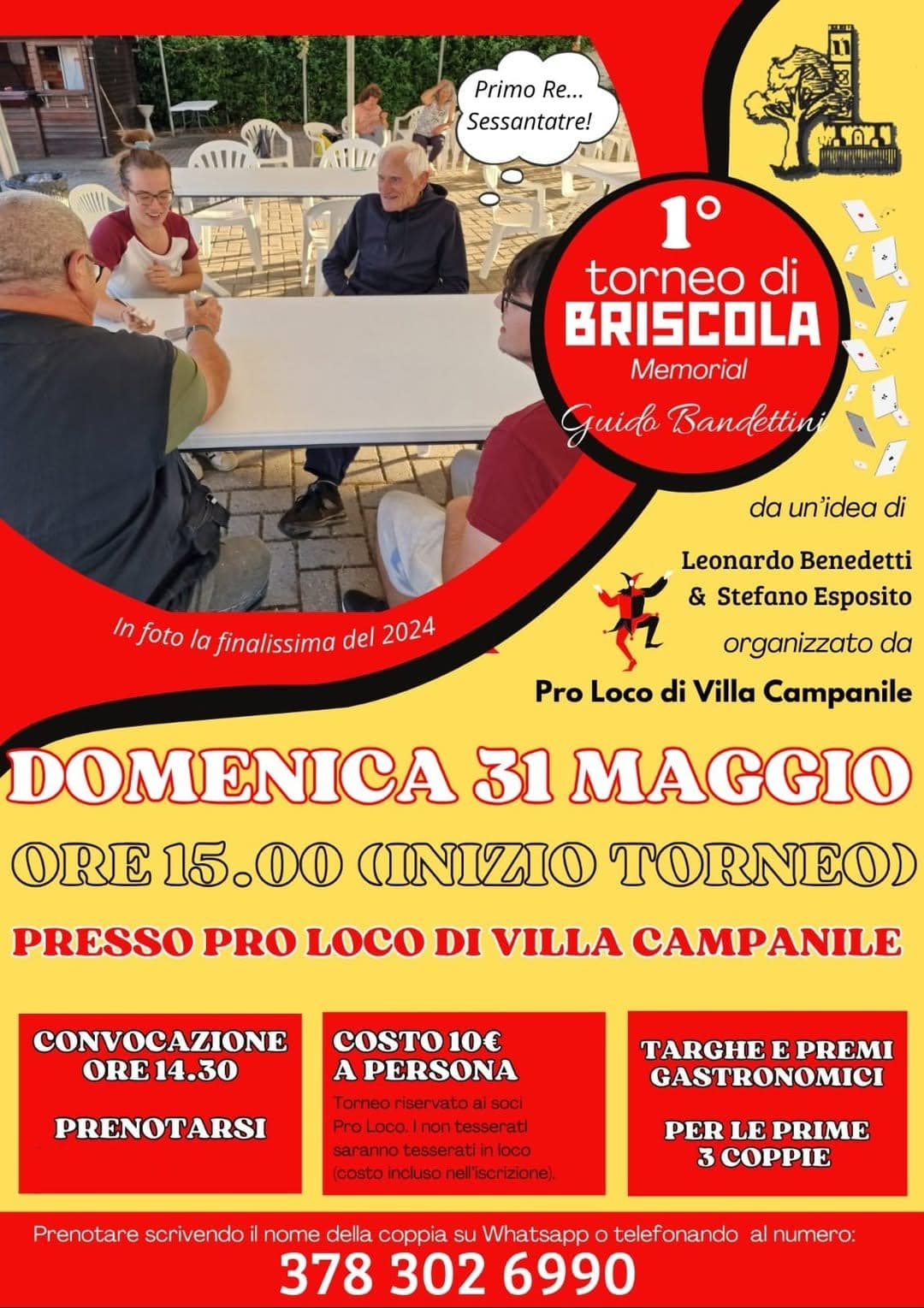 Torneo di Briscola Memorial Guido Bandettini