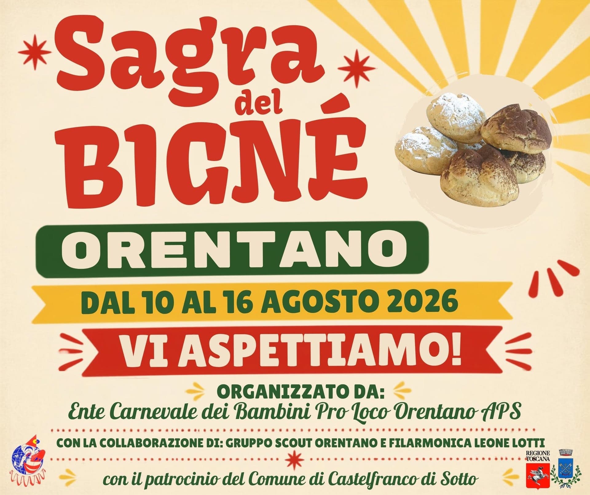 Torna la Festa del Bignè a Orentano