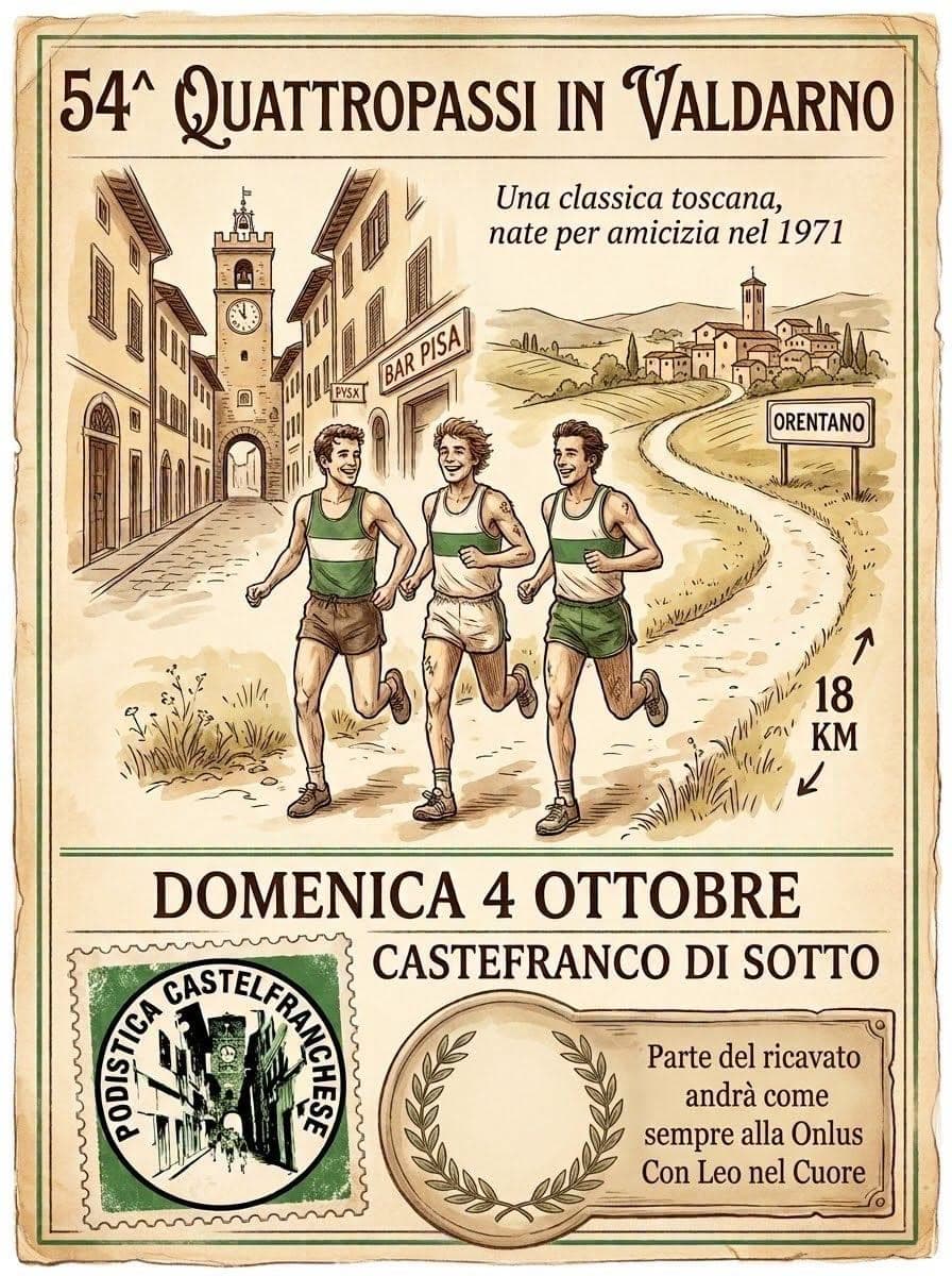54^ Quattropassi in Valdarno: Presentata la storica gara tra Castelfranco e Orentano
