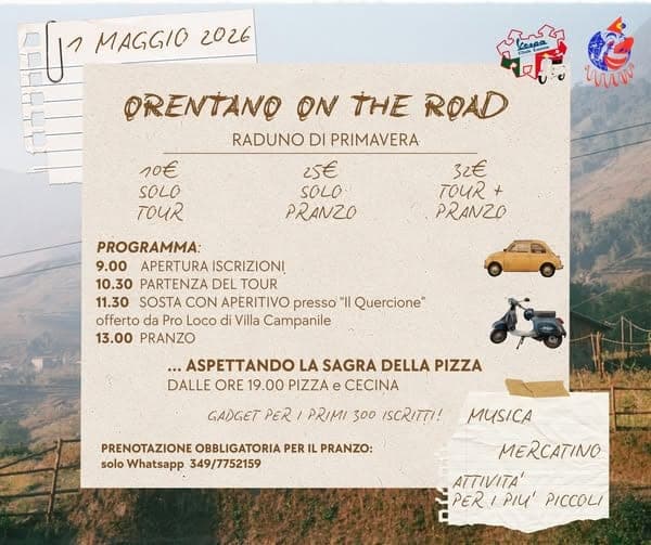 Orentano on the Road: Raduno Auto e Moto d'Epoca