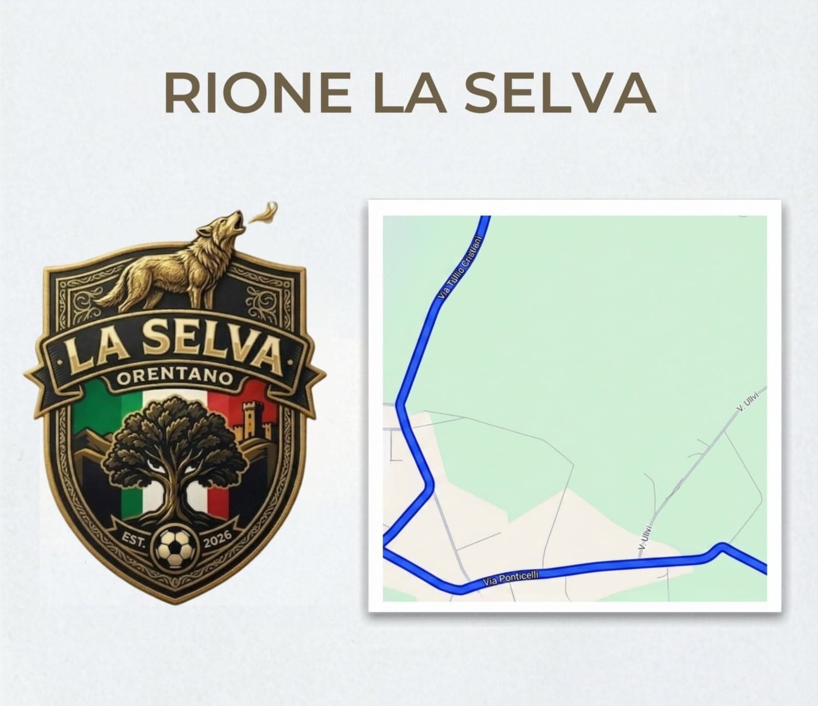 Presentato il Rione La Selva per il Torneo dei Rioni: Nerooro e il lupo in campo
