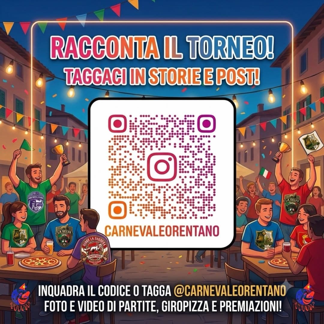 Condividi il torneo sui social con l'Ente Carnevale: foto e video della finale