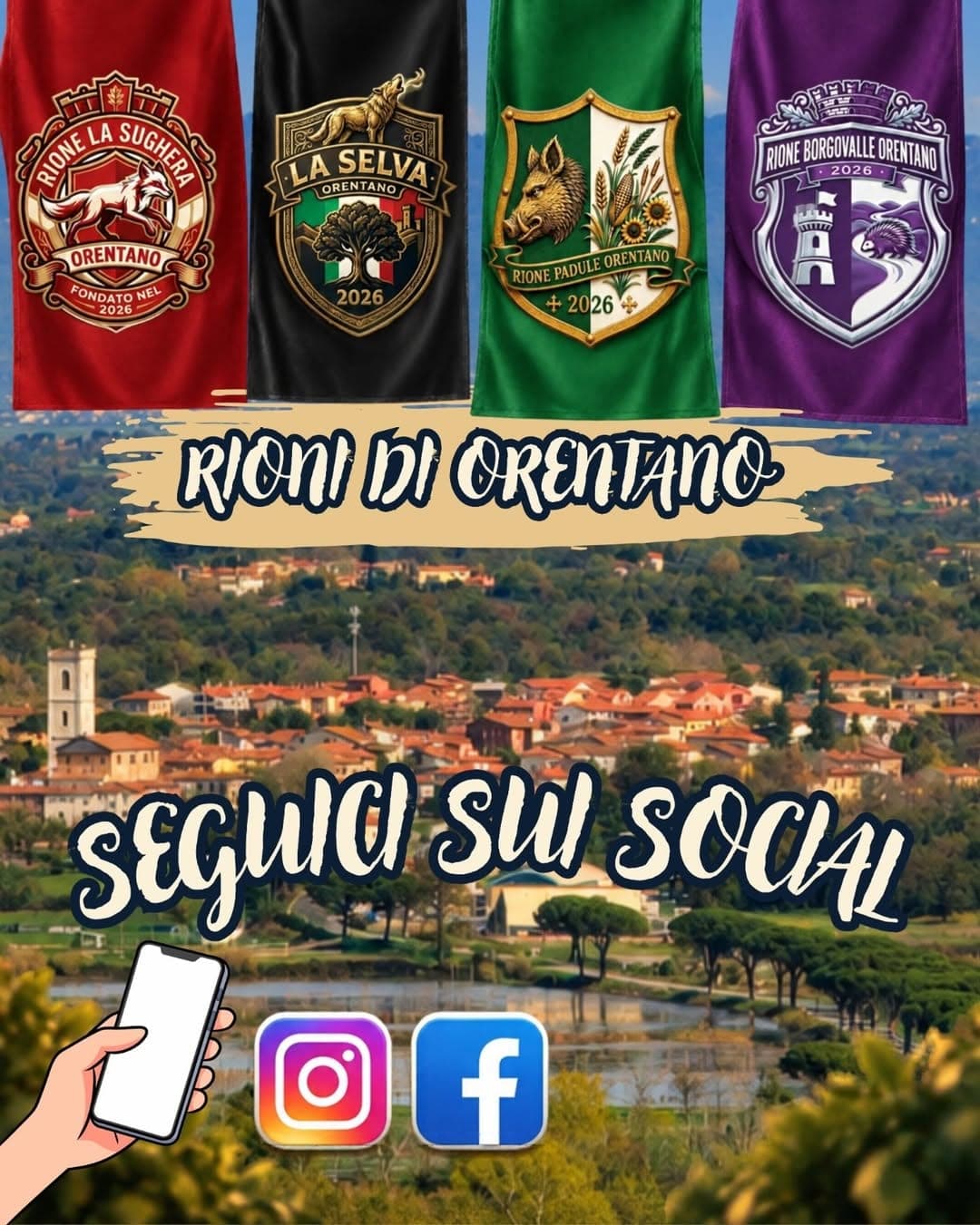 Rioni di Orentano: arrivano le pagine social