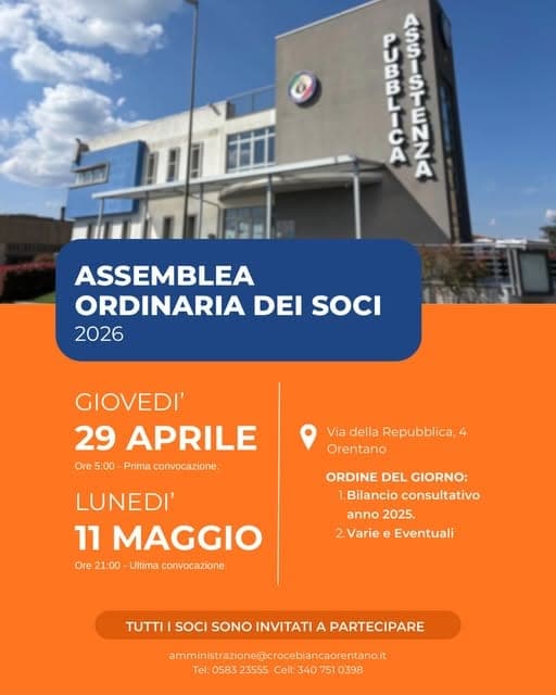 Convocazione Assemblea Ordinaria dei Soci 2026
