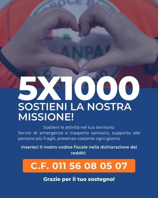 5x1000: Aiuta la Croce Bianca di Orentano