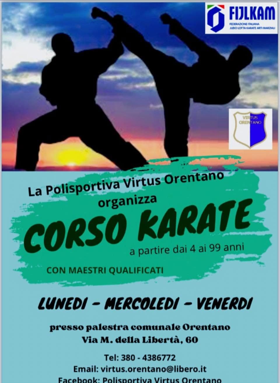 Polisportiva: Aperte le iscrizioni per il corso di Karate per tutte le età