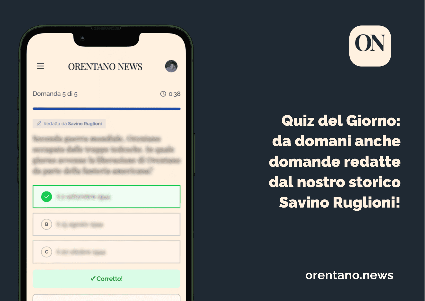 Da domani nel quiz anche domande redatte dallo storico locale Savino Ruglioni