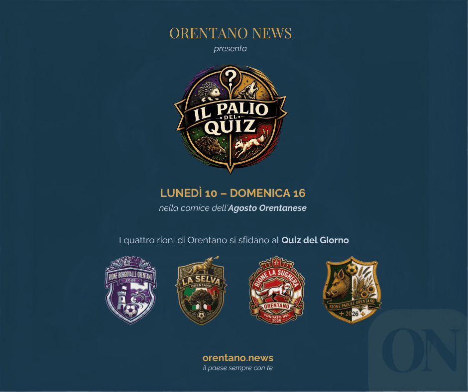 Torna Il Palio del Quiz nell'Agosto Orentanese 2026