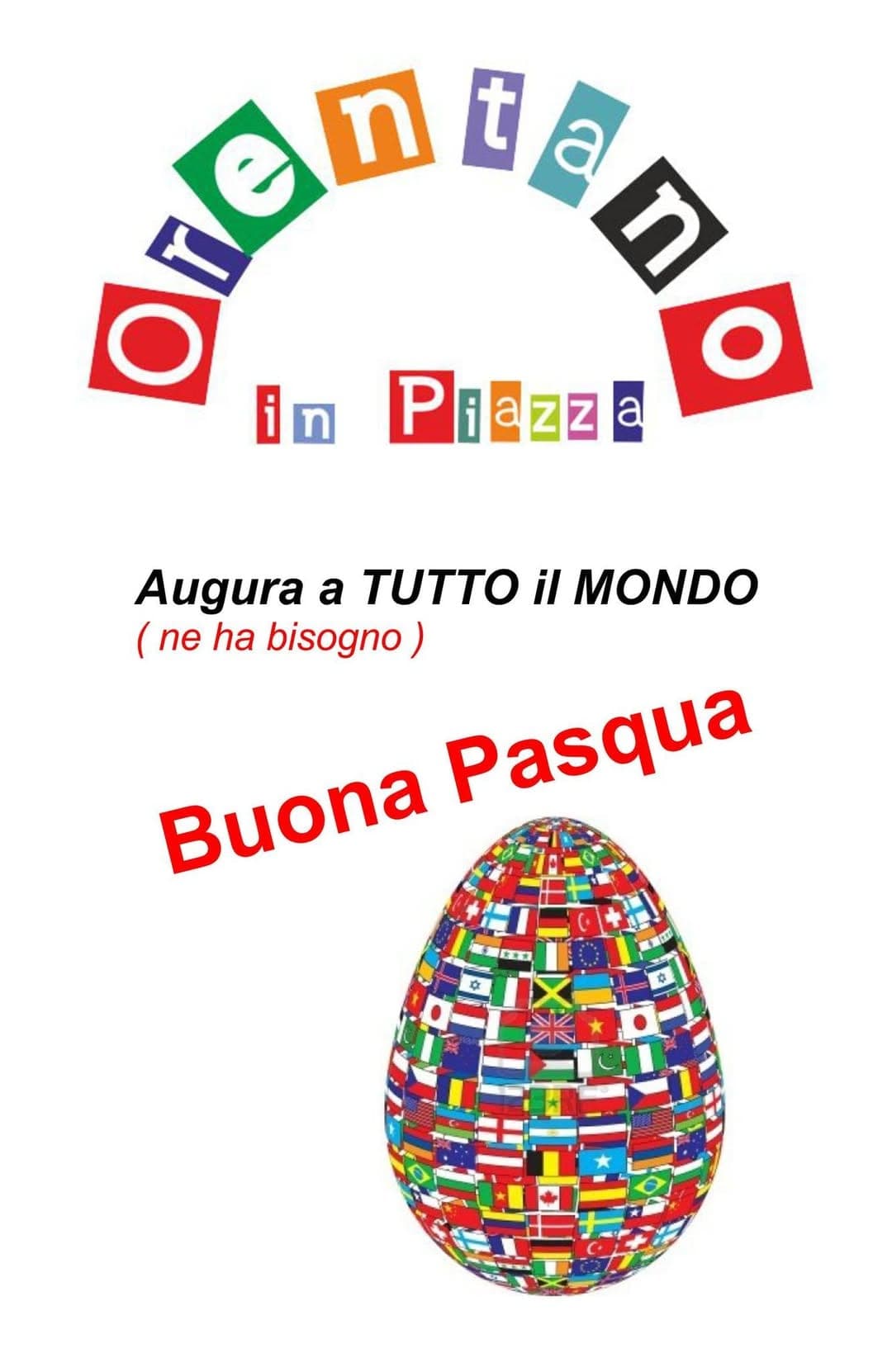 Buona Pasqua da Orentano in Piazza
