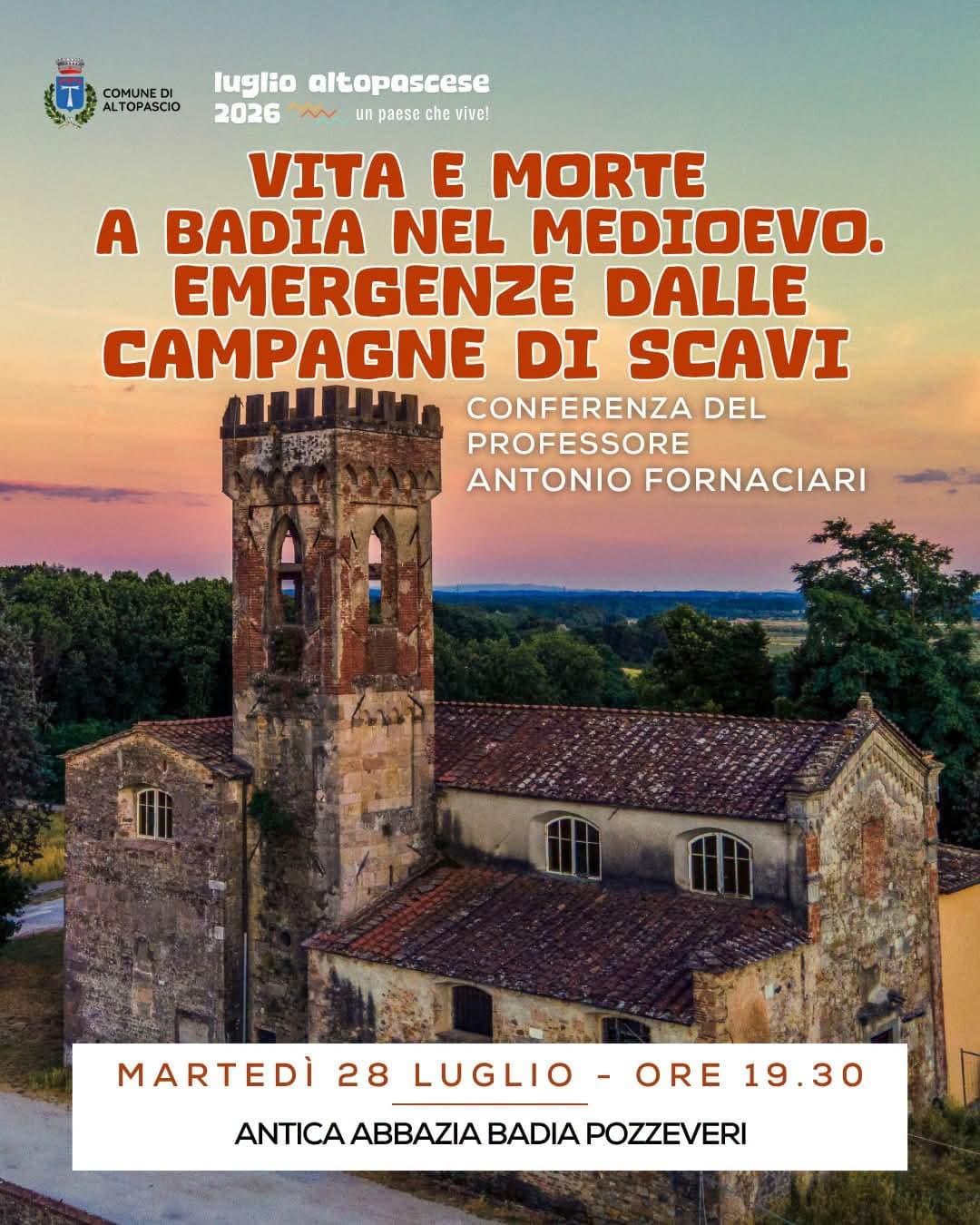 Vita e morte a Badia nel Medioevo: la conferenza del professor Antonio Fornaciari
