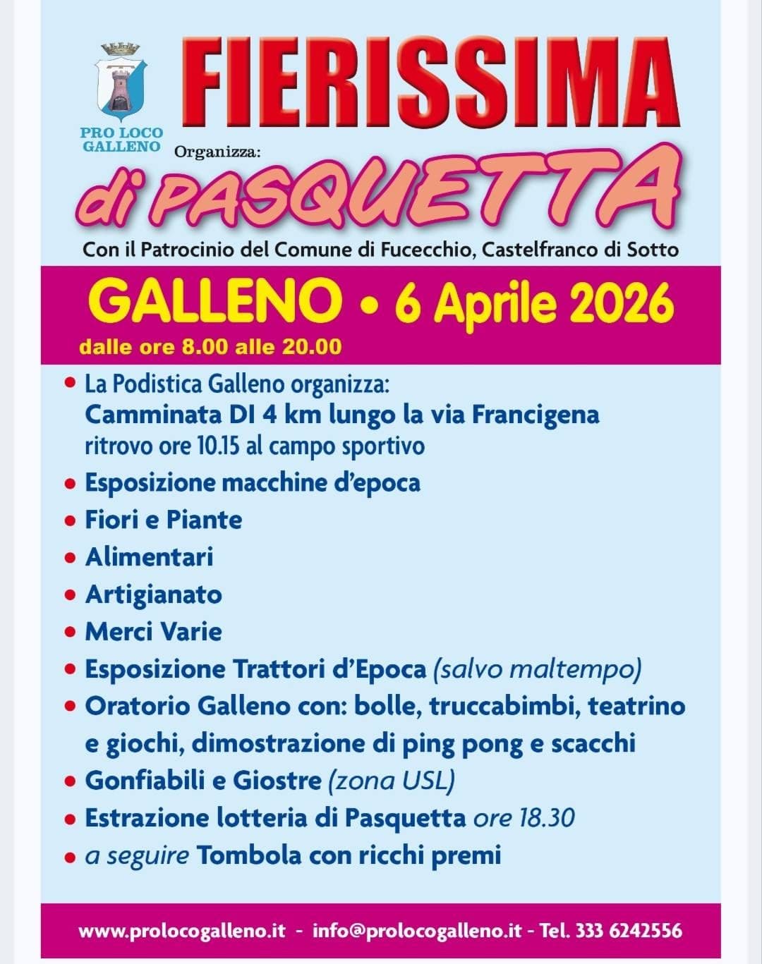 Fierissima di Pasquetta a Galleno