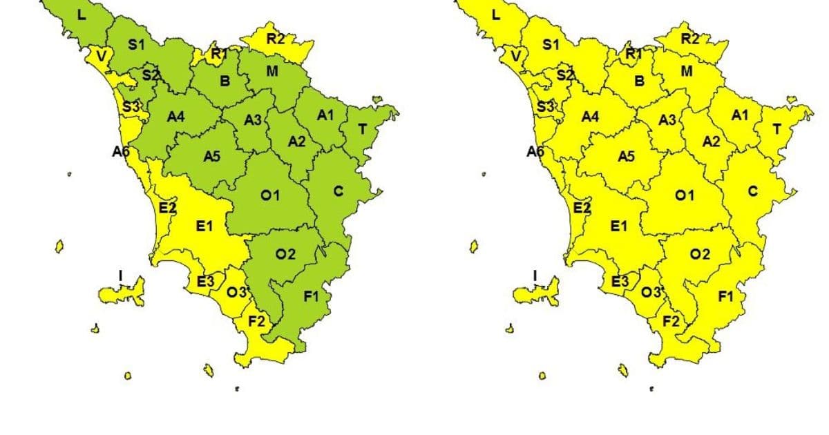 Vento, allerta gialla per giovedì 26 marzo 2026